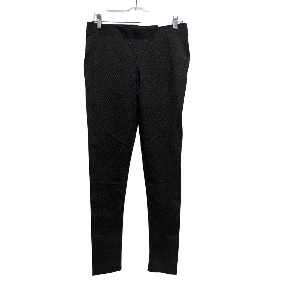 NWT‎ Mudd High Rise Leggings Dark Gray Diamond Ponte Print Medium Work Out Gym